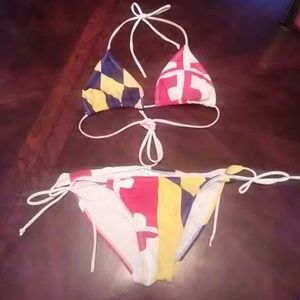 Maryland flag bikini!